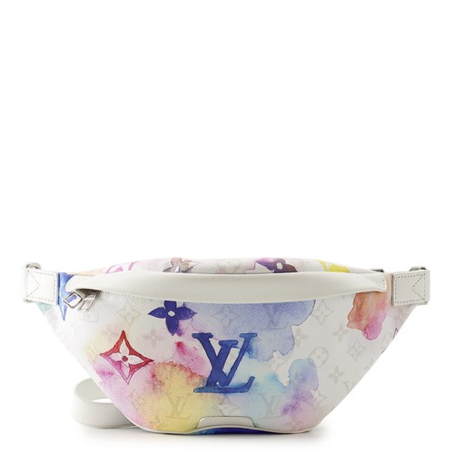 LOUIS VUITTON Discovery Bumbag Size PM Monogram Watercolor Blanc/Multicolor ...