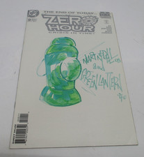 1998 ZERO HOUR # 0 COPERTINA SCHIZZO FIRMATA di MART MARTY NODELL Lanterna Verde CM5636