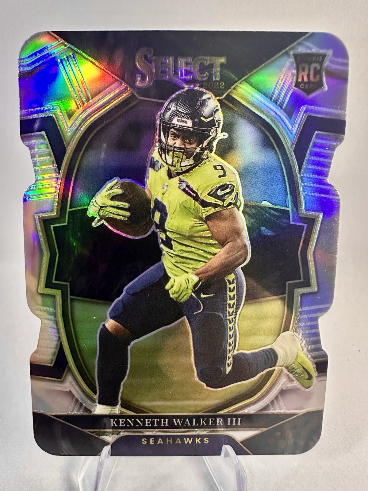 2022 Panini Select - Concourse Kenneth Walker III #2 Silver Prizm Die-Cut (RC)