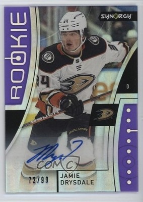 2021-22 Upper Deck Synergy Purple 72/99 Jamie Drysdale #83 Rookie Auto RC f0l