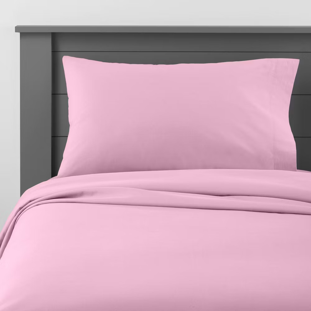 Full Solid Cotton Kids Sheet Set Purple - Pillowfort 3090₽
