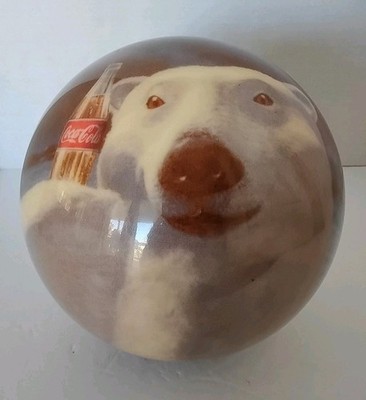 Viz-a-Ball Polar Bear Coca Cola Brunswick Bowling Ball New