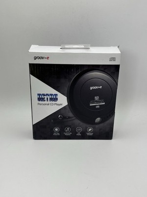 Groov-e Retro Personal CD Player Walkman Black - Brand New - Fast Dispatch