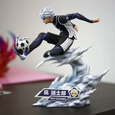21Cm Blue Lock Nagi Seishiro Action Figure Dynamic Shooting Pose Statue Anime Mo