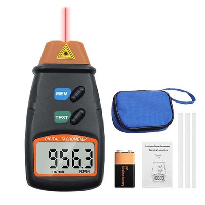 Leistungsstarker Digitaler Tachometer mit Laser RPM Messung und Speicherfunktion