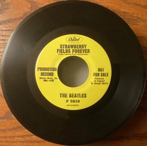 The Beatles Penny Lane/Strawberry Fields Capitol P 5810 Promo dj repro 45 rpm 7”