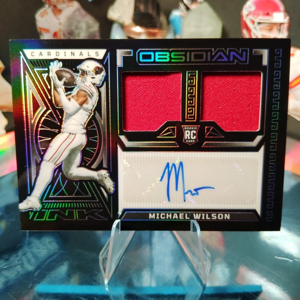 2023 Panini Obsidian - Rookie Jersey Ink Michael Wilson #RJI-MWI /199 (AU, MEM, - Image 2 of 4