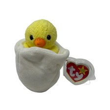 Eggbert the Egg & Chick Hatching TY Beanie Baby Retired 1999 Cottage Easter Toy