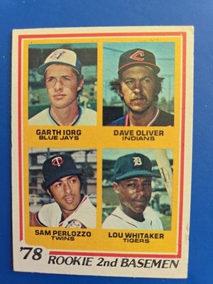 LOU WHITAKER Detroit Tigers 1978 TOPPS ROOKIE #704 Ex Hi #