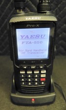 Yaesu FTA-550L Pro-X NAV/COM Aviation Radio w/ Charging Cradle