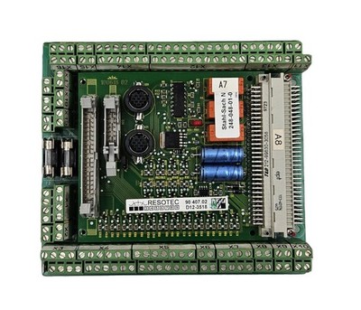 RESOTEC 90 407.02 D12-3518 INDUSTRIAL CONTROL PCB I/O INTERFACE BOARD SCHNELL...