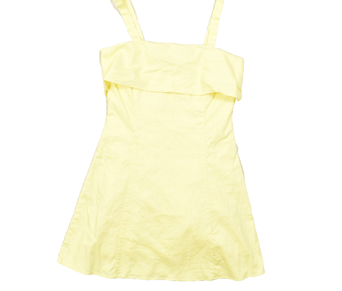 yellow linen mini dress Yellow Linen Dress for Women, Sleeveless Summer Dress, Minimalist Style, Loose Fit Shift Dress, Casual Beach Outfit