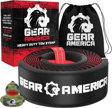 Heavy Duty Tow Strap 3"x8' - Tree Saver Winch with 35,053 lbs- 3"x8' Red