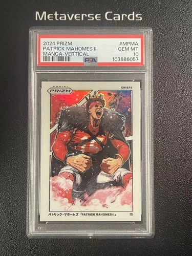 2024 Prizm Football Vertical Manga Patrick Mahomes II PSA10 #MPMA SSP LOW POP