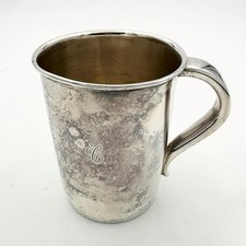 ANTIQUE CUP / MUG SILVER PLATED