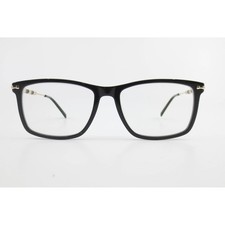 Chelsea Morgan CM 20243 Black Gold Rectangular Eyeglasses Frames 52-16-135