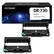 DR730 Drum Unit For Brother TN760 DCP-L2550DW HL-L2370DW L2350DW MFC-L2690DW 2PK