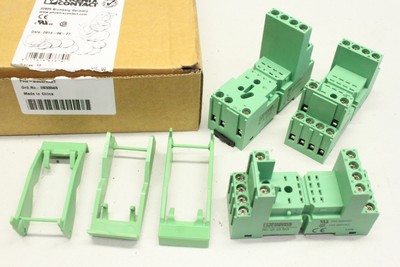 3x PHOENIX CONTACT PR2-BSC2/4X21 2833563 & 2833576 Relais Fassung EL2-P35 OVP