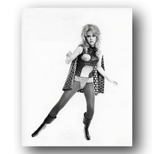 Jane Fonda Photo 8x10 Barbarella Film Set 1968 Roger Vadim