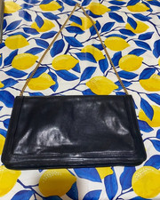 Borsa a spalla/Tracolla Blu scuro Vintage Elegante in Pelle morbida