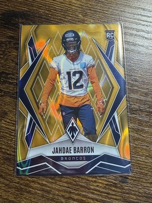 2025 Panini Phoenix - Rookies Jahdae Barron #239 Gold /10 (RC)