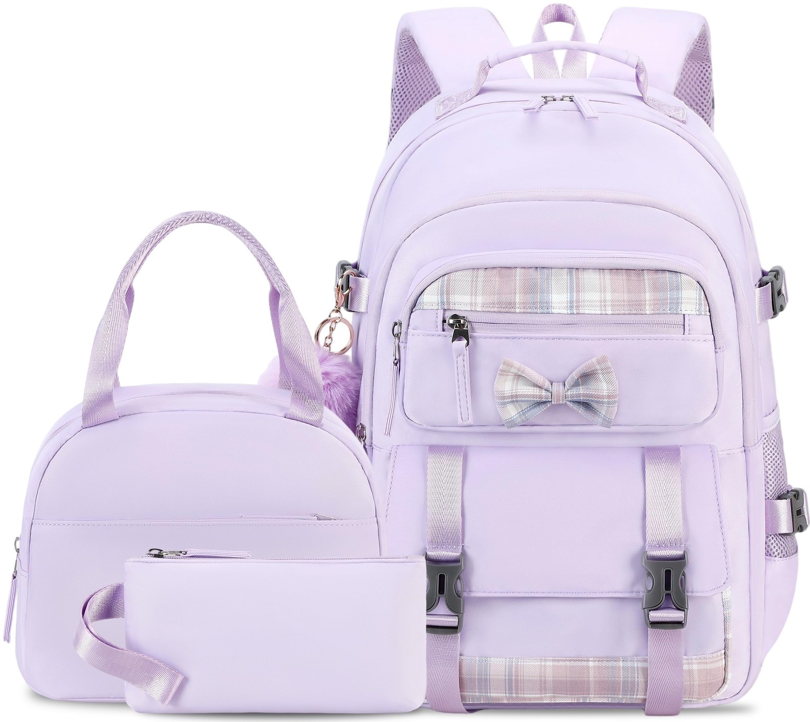 For Girls Backpack For School Bag Bookbag Set With Lunch...