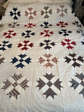Antique Quilt Handmade Patchwork Cotton Calico Americana