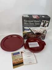 Emile Henry & Raymond Blanc Tarte Tatin Flame Ceramic Red 28cm Pan Set - New