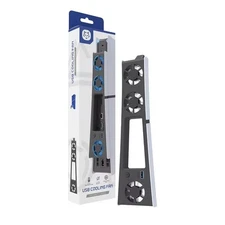 Cooling Fan for PS5 Slim with RGB Lighting for Disc and Digital Console with USB