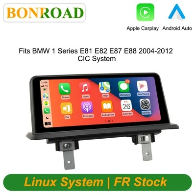 BONROAD 10.25" Wireless Carplay Touchscreen For BMW 1 Series E87 E88 E81 E82 CIC System