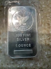 1 Troy oz Sunshine Mint .999 Fine Silver Bar Mint Mark SI