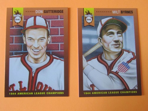 SET COMPLETO DI 36 1944 St. Louis Browns A.L. CARTE BASEBALL CAMPIONI!! $15,00 - Foto 6 di 7