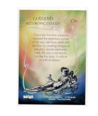 1994 Cardz Julie Bell Fantasy Art - Tek-Chrome #T10 - Goldfish | eBay