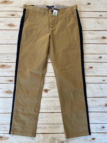 SIDE STRIPE PANTS NAVY KHAKI MENS 30X30 