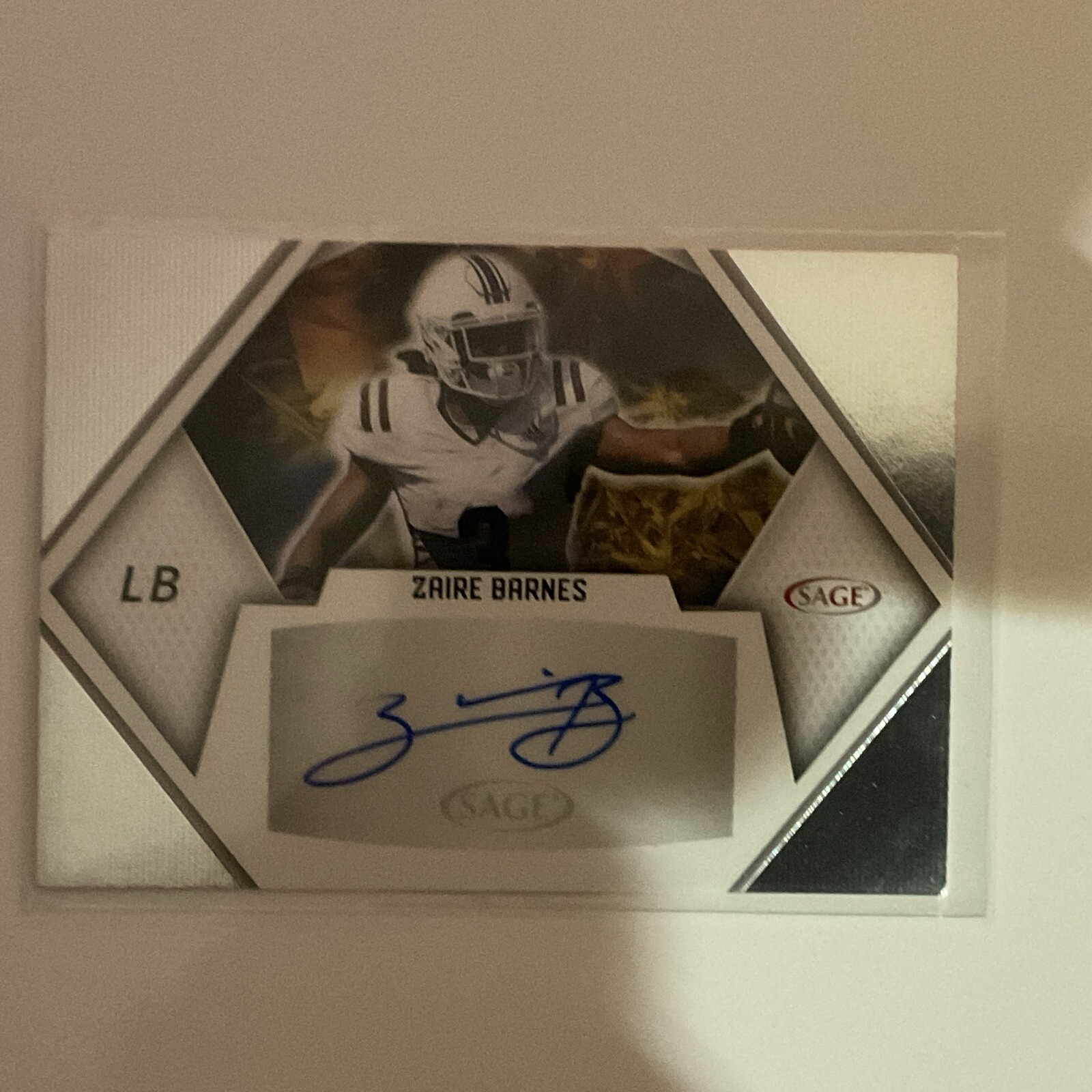 Zaire Barnes ROOKIE AUTO 2023 SAGE High Series #A-ZB Western Michigan/NY Jets