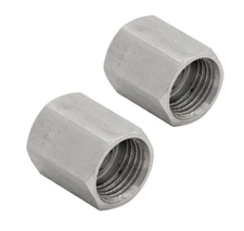 1/2"-20 Stainless Steel Inverted Flare Brake Line Union 1/4 or 3/16 Tube- 2 pack