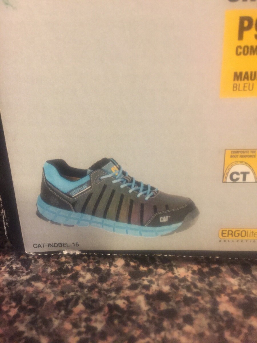 CAT P90691 Athletic Work Shoes,6,W,Women,Blue,PR Safety Shoe Brand