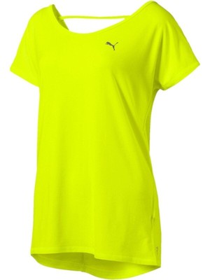 Puma Ladies Boyfriend Tea T-Shirt, Safety Yellow, S