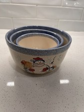 Ancien bols bonhomme de neige unité vitale nidification