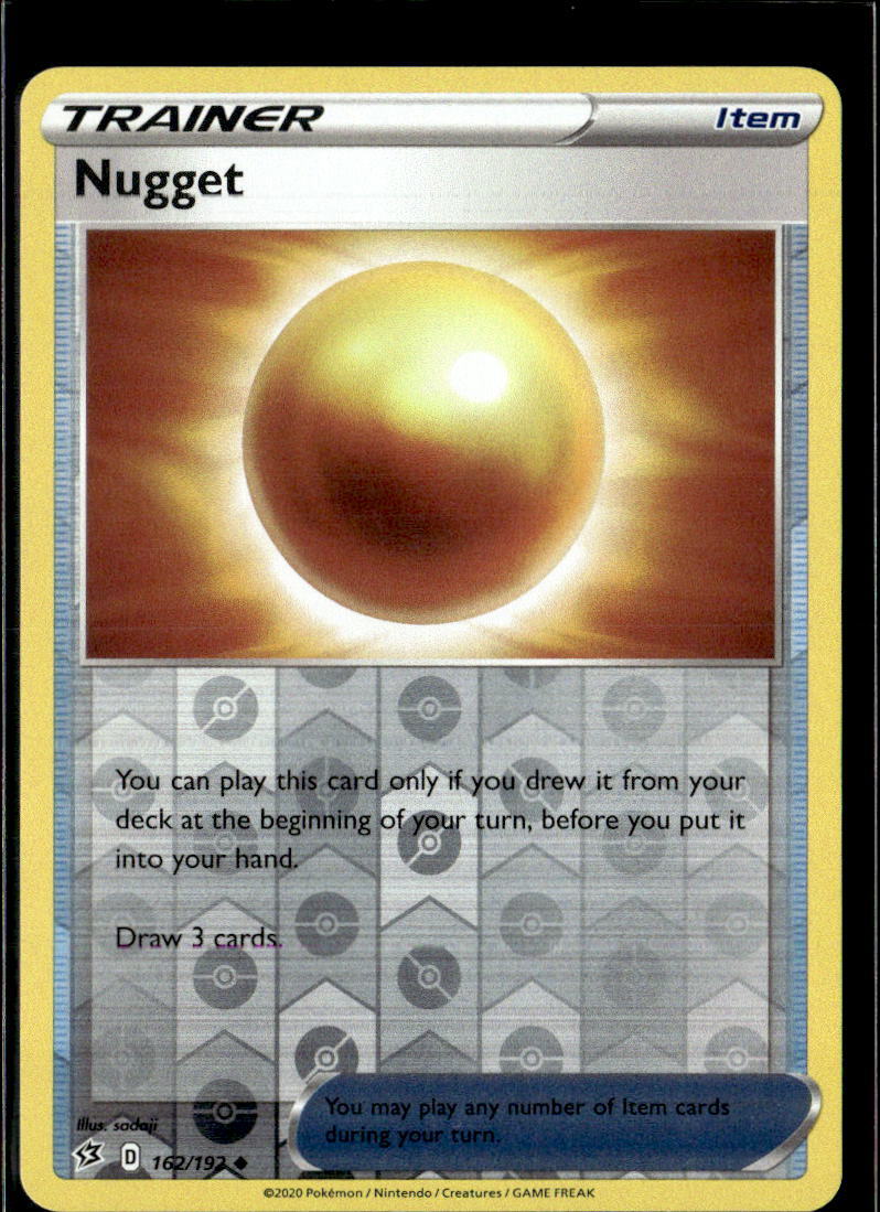 Pokemon Nugget 162/192 Rebel Clash Reverse Holo Uncommon 2 Card Lot
