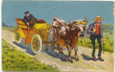 Comic Motoring kaputt Veteranenauto wird geborgen Donadini Jr