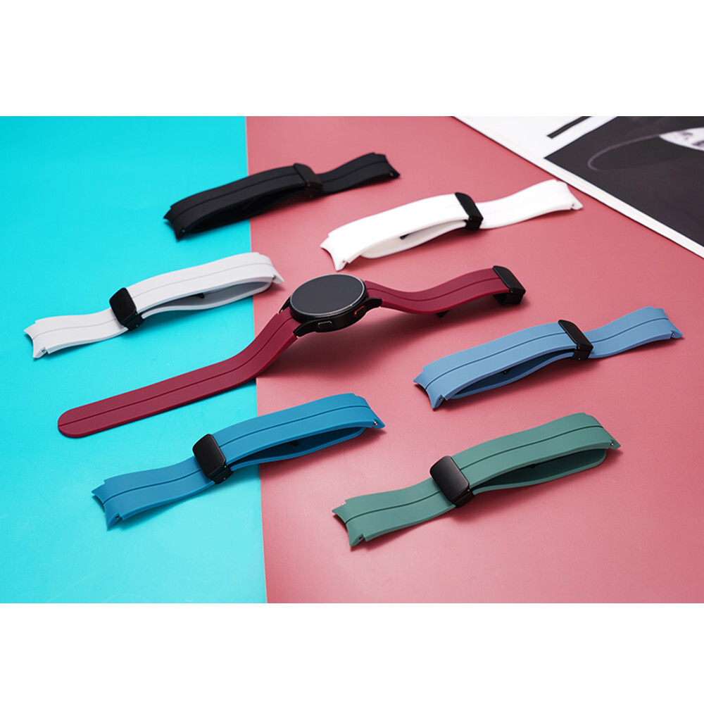 Silicone Watch Band Strap For Samsung Galaxy Watch 4 40mm 44mm Classic