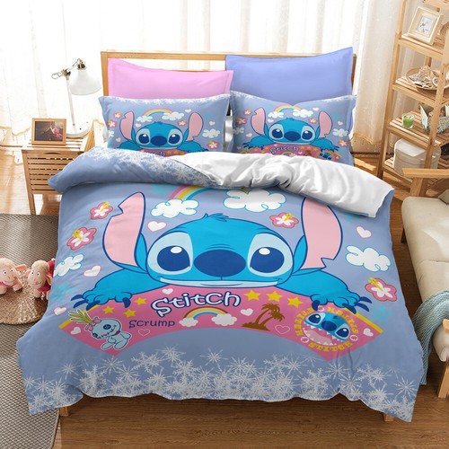 3D Stitch Kids Duvet Cover Bedding Set Pillow Case and Quilt Cover Home Decor - Picture 15 of 38