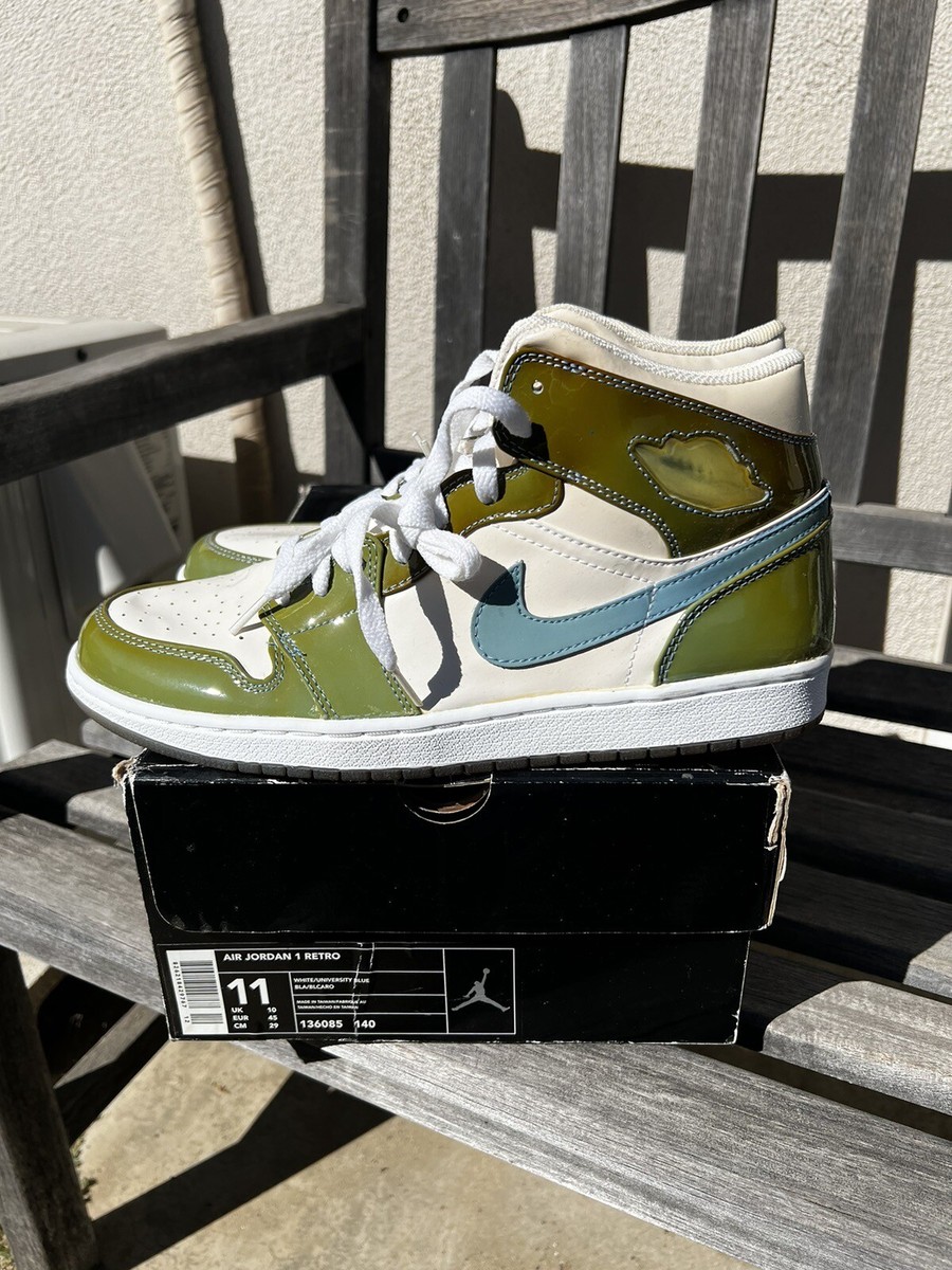 DS Nike Air Jordan 1 UNC 2003 Patent Leather Men's 11 DEADSTOCK