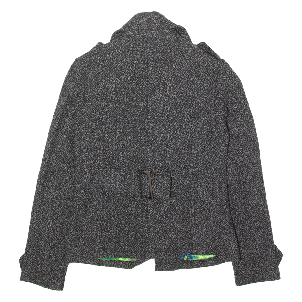 ELEMENT Womens Pea Coat Grey Knit M - Image 3 of 4