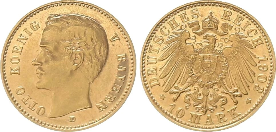 Gold 1903 Year German Coins
