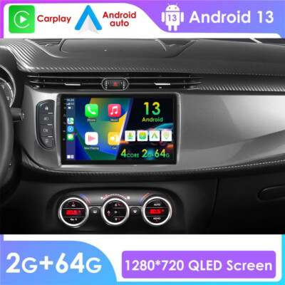CarPlay Für Alfa Romeo Giulietta 2015-2018 9'' Android 13 Autoradio GPS WIFI 64GB
