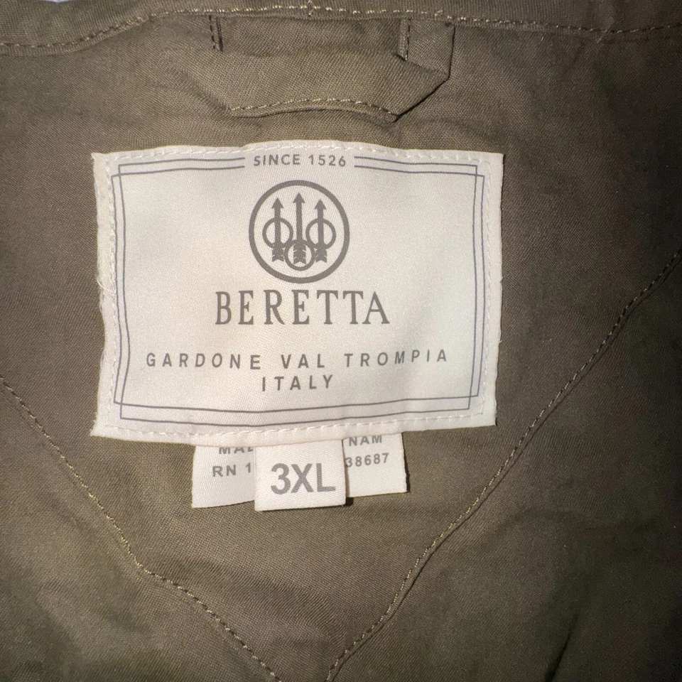 Beretta Shooting Vest Mens 3XL Green Urban Camo Skeet Mesh Hunting Made In Italy - Image 2 of 4