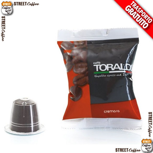 50 100 200 300 . . . 1000 Capsule Toraldo Compatibili Nespresso caffè Cremosa