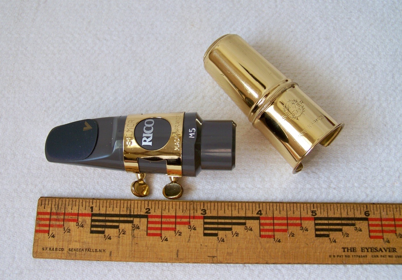 Henri SELMER Paris Ligature & Cover w/RICO Metalite M5 Alto Saxophone